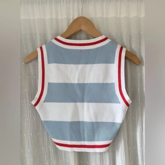 Urban Outfitters Striped Knit Vest Tank Top - Picture 3 of 5